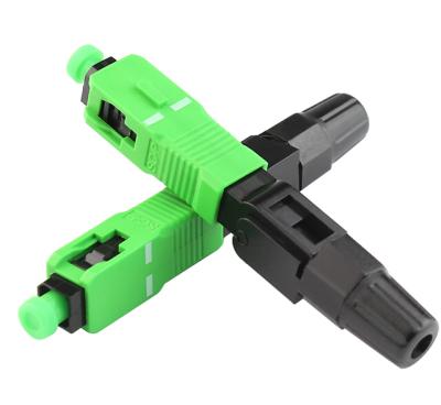 China FTTH FTTB FTTX Network SC APC Fiber Optic Fast Connector FTTH Fiber Optic 60mm SC UPC Fast Connector for sale