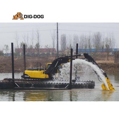 China Excellent Performance Cheap Amphibious Excavator Building Material Outlet Manufacturers Building Material Stores DIG-DOG Excavator Amphibious Excavator Pontoon for sale