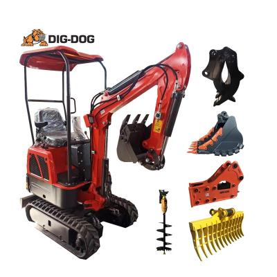 China Building Material Shops Chinese DIG-DOG 1 Ton 2021 Mini Digger Mini Digger Digger for sale