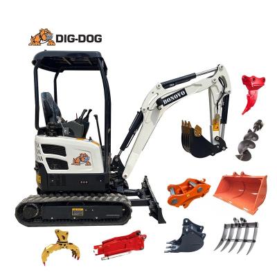 China Building material shops hot sale DIG-DOG mini digger digger mini portable digger 2t electric mini excavator for sale for sale