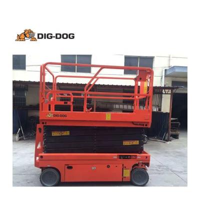 China Building Material Stores DIG DOG GSL-12M Scissor Lift Self Propelled Scissor Lift Brand New Electric Scissor Lifts On Stock for sale