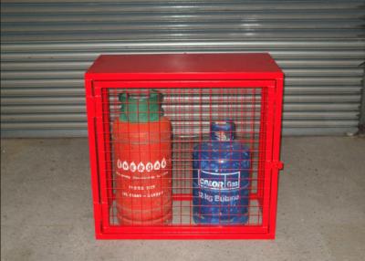 China Red Color Industrial Gas Cylinder Cages Various Sizes	800mmL*900mmH*430mmW for sale