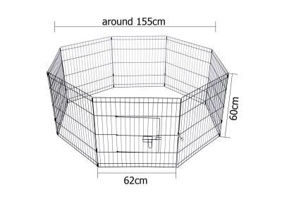 Chine Métal pliant de grandes cages de lapin en métal de clôture d'animal familier de fil de clapier à vendre