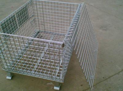 China Galvanized Industrial Storage Cage  / Lockable Wire Cages 4.0-5.0mm Wire Dia for sale