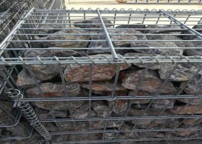 China Heiße eingetauchte galvanisierte Garten Gabions-Körbe, Draht-Durchmesser der Gabions-Wand-Maschen-4.0mm-5.0mm zu verkaufen