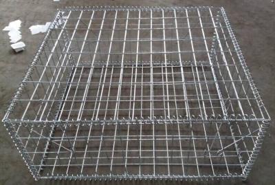 China Silver High Strength Gabion Wire Mesh Anti Corrosion Square Hole Shape for sale