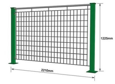 Chine Barrière discordante modulaire soudée par électro galvanisée de barre d'acier enduite par poudre à vendre