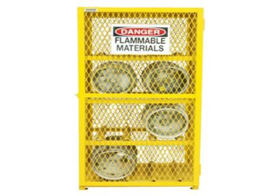 China Powder Coated Gas Cylinder Storage Cage , Gas Bottle Safety Cages For 24 Gas Cylinders for sale