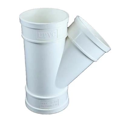 China Pipe Lines Connect xzTee 3 Way PVC Drainage Pipe Fittings High Quality Product Plumbing Coupling For Water Drainage for sale