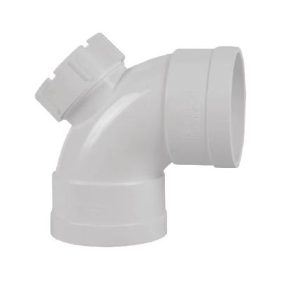 China Pipe Lines Connect 90 Degree Elbow To Door PVC Drain Pipe Fittings High Quality Product Plumbing Coupling For Water Drainage for sale