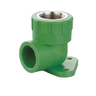 China Pipe lines connect female elbow to Seat PPR fittings PP-R elbow PPR water supply female seated pipe fitting for sale