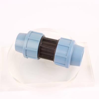 China Pipe Lines Connect Blue Plumber PP Pipe Fittings Couplings Pipe Connect Fitting Accessories PP Flexible Fittings for sale