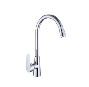 China Modern Faucets Kitchen Sink Basin Faucet Metered Water Taps Zinc Alloy Single Handle for sale