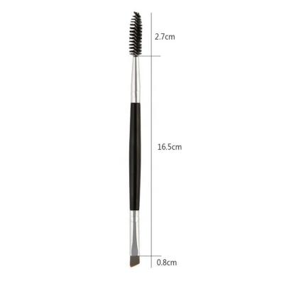 China Wooden Handle Makeup Eyelash Eyebrow Eyeliner Eyeshadow Brush Top Double Ended Wick Magic Wands FYD Sell 2022 for sale