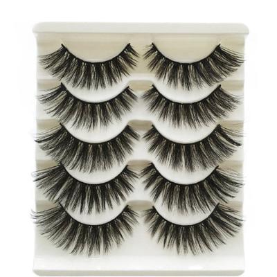 China Free Sample Natural Private Label Eyelash 25mm Long 3D Mink Vendor Dd Mink Fur Fake Mink Fur Lashes With Packing Box for sale