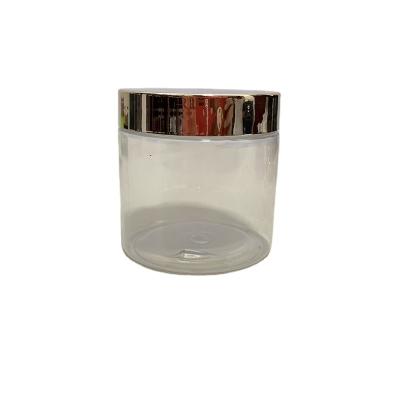 China Cosmetic factory wholesale custom luxury gold silver rose plastic cosmetic packaging jar 120ml 150ml 250ml 300ml gold lid cream for sale