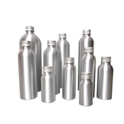 China Factory price cosmetic empty aluminum bottle, aluminum bottle with screw lid for sale