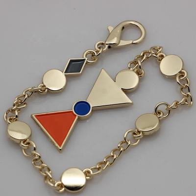 China Sustainable Antique Apparel Decorative Metal Label Chains Bag Accessories Metal Purse Chain for sale