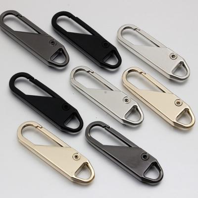 China Other Fashion Metal Zipper Repair Kits Slider Puller Puller Snap Replacement For Broken Buckle Bag Suitcase Garment Zipper Head for sale