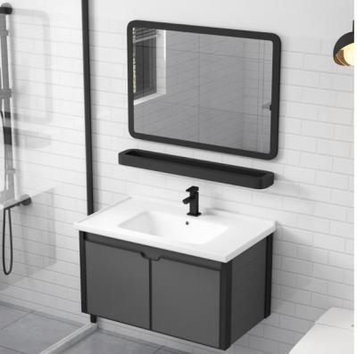 China Economic Formaldehyde Free Wash Basin Bathroom Cabinet Flame Proof for sale