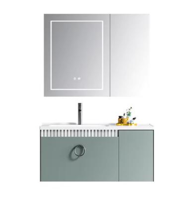 China Wasserdichte Raum Aluminium Bad Schrank Smart Mirror Keramik integrierte Becken zu verkaufen