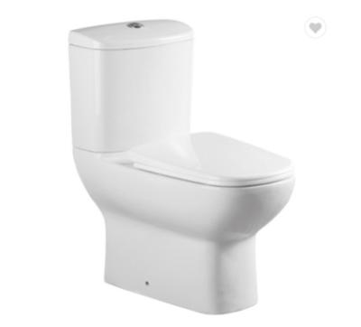 China Ebene 1-teilige Verdoppelungtoilette 10 Zoll rau in 540X360X900mm weiß zu verkaufen