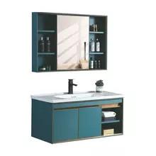 China Aluminum Bathroom Wash Basin Cabinet Small Wash Basin With Cabinet for sale