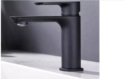 China Waschbecken-Stahlhahn 304ss Matt Black Wall Mounted Tap für Eitelkeits-Wanne zu verkaufen