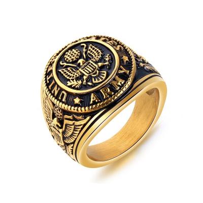 China Punk Gold Filled Big Ring Mens Masonic Ring Stainless Steel High Quality Jewelry for sale