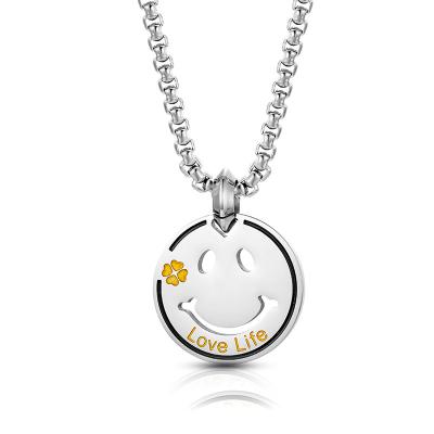 China Smile Love Life Trendy Necklace For Women Accessories Women Fashion Necklace for sale