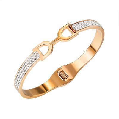 China Wholesale FASHIONABLE designer titanium steel bracelet women's 2020 new product new product diamond bracelet for sale