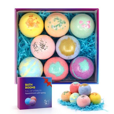 China Organic Vegan Bubble Bath Bombs Custom Packing Natural Crystal for sale