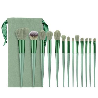 China 2022 Wholesale Non Brand 13Pcs Set Premium Synthetic Eye Shadows Blush Shader Crease With Organizer Bag Makeup Brush Set for sale