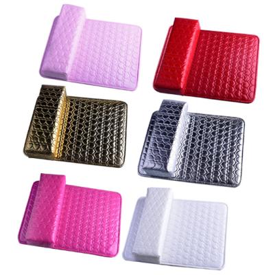 China Soft Comfortable Soft PU Nail Art Pillow Arm Rest Nail Hand Pillow for Manicure for sale