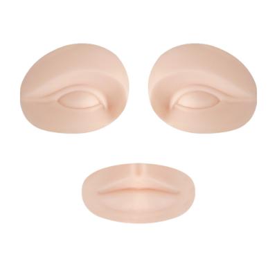 China Durable Microblading Supply Silicone Lip Model Eyebrow Practice Simulation Training Skin for sale