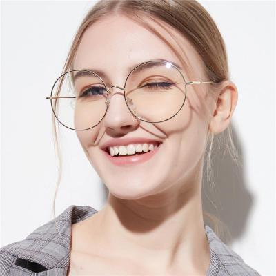 China China Fashionable High Quality Eyewear Wholesale Metal Round Optical Glasses Ready Current Fashionable Frame for sale