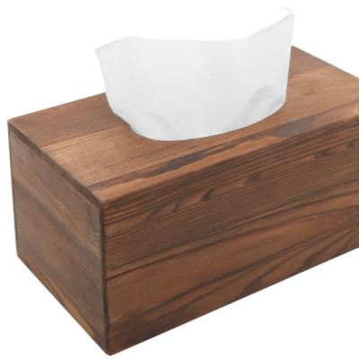 China Minimalist Natural Custom Towel Rack Bamboo Color Classic Bamboo Wholesale Custom Tissue Box Made of Wood for Home for sale