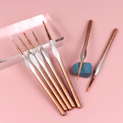 China Yihuale Detail Painting Acrylic Paint Brush Set Miniature 7pcs Brushes for Fine Detailing and Art Painting for sale