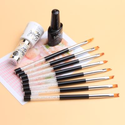 China 2022 New Durable Yihuale Brush Stick Set Of New Nail Art Brush Pen 8 Color Painting Pen for sale