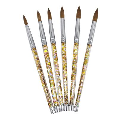 Китай Nail DIY Tools 2022 NEW Kolinsky UV Gel Nail Art Brush Paint Brush Acrylic Round Brush Pen продается