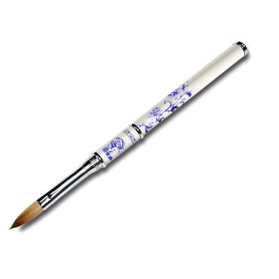 China NAIL New Design Kolinsky Oval Acrylic Nail Art Brush for sale