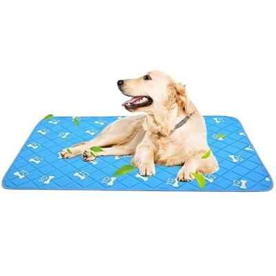 China Amazon Viable Hot Sale Custom Printed Individual Dog Cooling Mat Reusable Summer Sleeping Pad Mat For Dogs Cats for sale