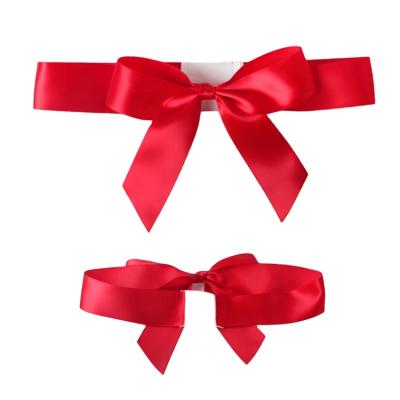 China Recyled Black Ribbon Bow Chocolate Gift Ribbon Bows Gift Wrapping Ribbon Decoration Bow for sale