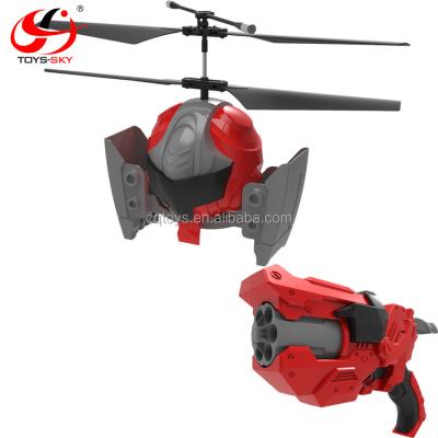 China RC Model Newest Infrared Induction 2 Channel Shooting Ball Game Flight Sensor Ball Helicopter Toy for sale