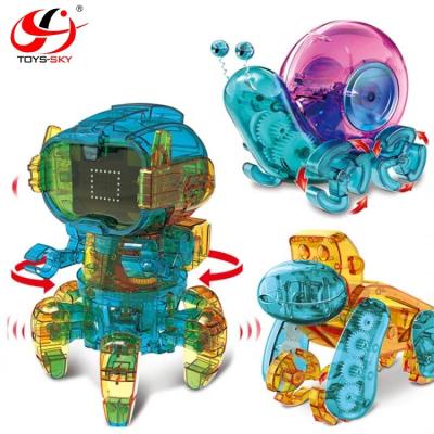 China Solar Powered Toy Kids STEM Toys Funny Pet Educational DIY Solar Power Snail Robot Toys With Wholesale Price for sale