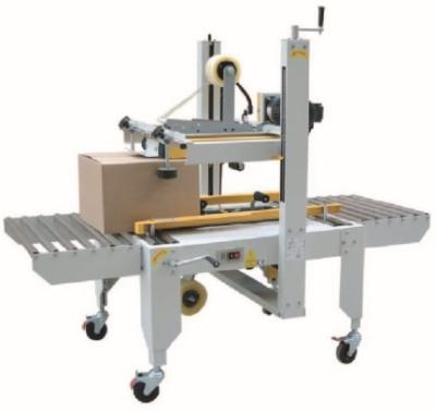 China Semi Automatic Food Strip Box Cardboard Case Sealer Sealing Machine for sale