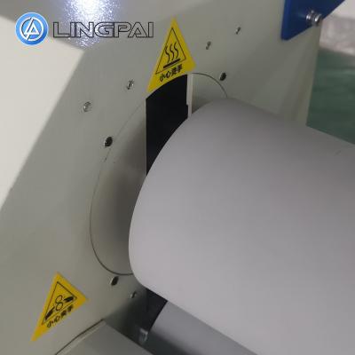 China Lingpai LP1600-D2 1.6m Manual A3A4 Laminator with Cold and Hot LP1700-D2 for sale