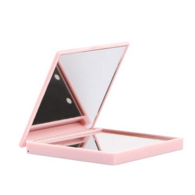 China 70% Lighted Off Handheld Mirror Portable Compact/Travel/2X Mirrors, 1X Pocket Cosmetic Magnifying Personalized Makeup With LED Lights for sale