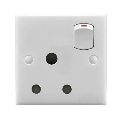 China 1 Way Residential / General Purpose Switch & Type D Large Button White Panel Wall Button 16A 250V Color Strip 1 Electrical Light Switches & Sockets for sale