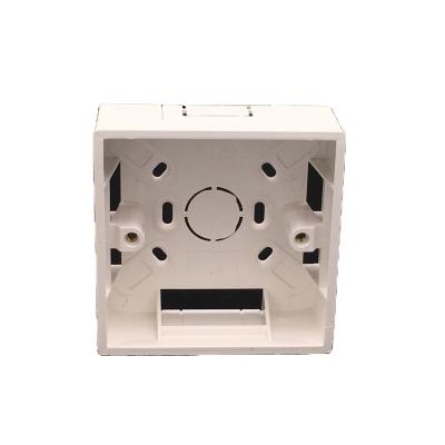 China Durable PVC Material 86 Type Square Size PVC Switch Or Wall Mounted Recessed Electrical Socket Box Housing for sale